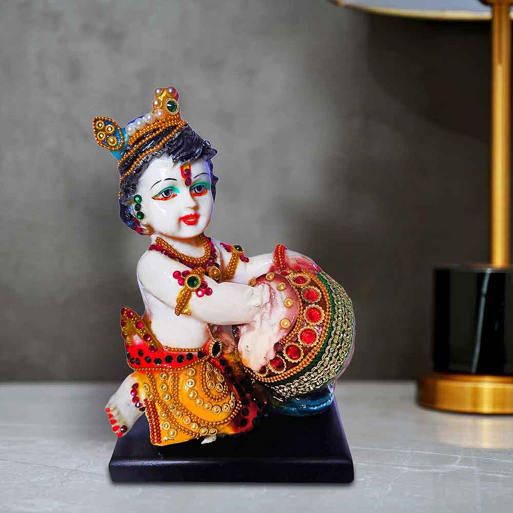Baby Krishna Makhan Chor Figurine